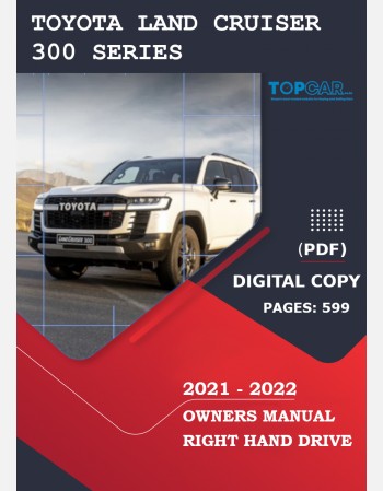 toyota land cruiser 300 series 2021-2022 owners manual